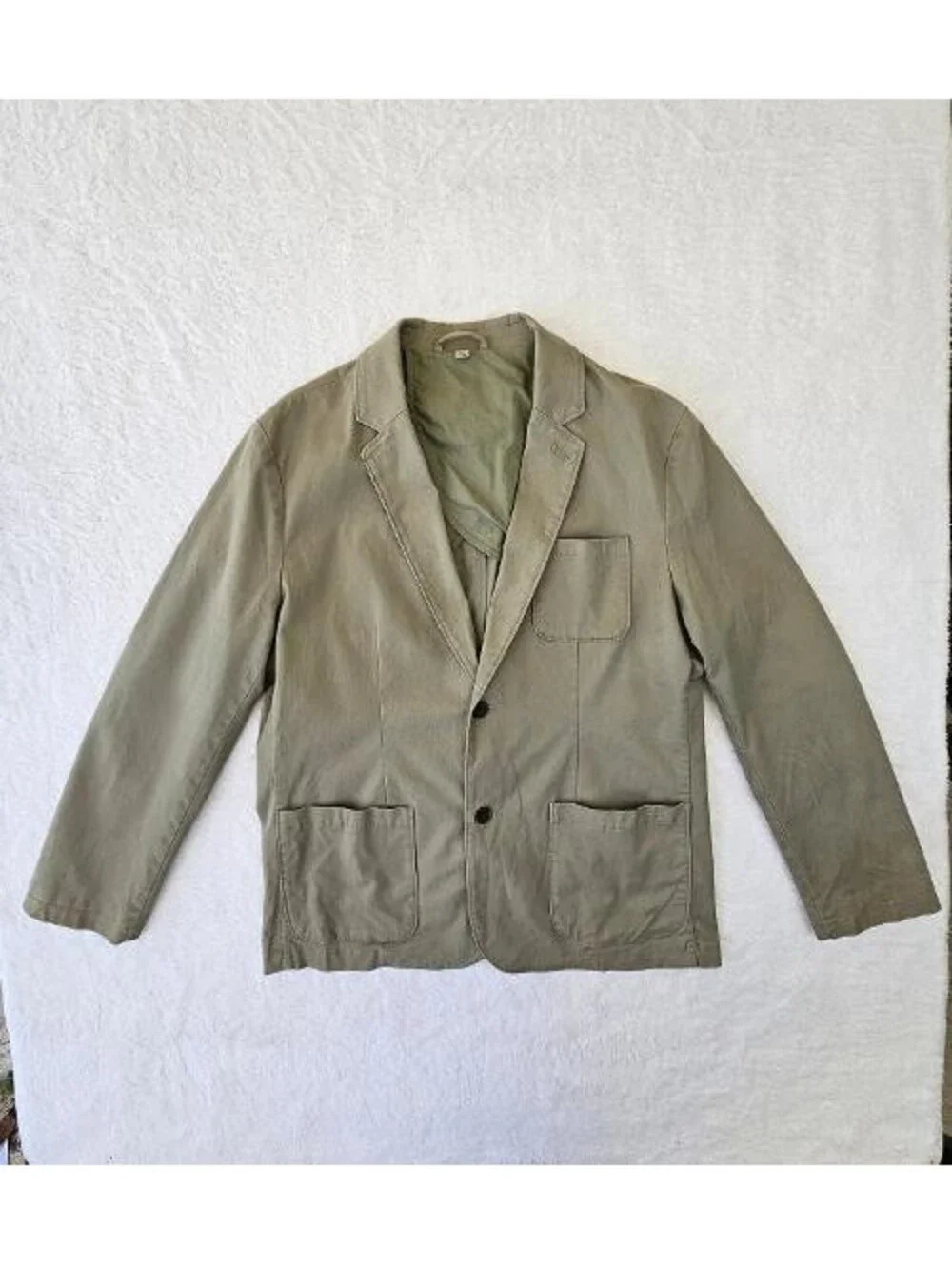 Goodfellow & Co. Olive Green, size: L linen-blend blazer